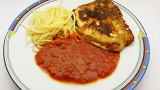 HC3A4hnchenpiccata - Hähnchen Piccata mit Spaghetti und schneller Tomatensoße