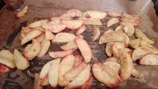 IMG 20161016 185450 - Schnitzel mit Kräuterkruste und Rosmarin-Kartoffel Ecken