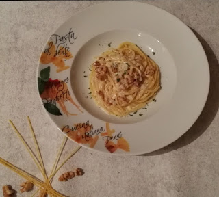 IMG 20171202 184412 - Spaghetti mit Gorgonzola-Walnuss Soße