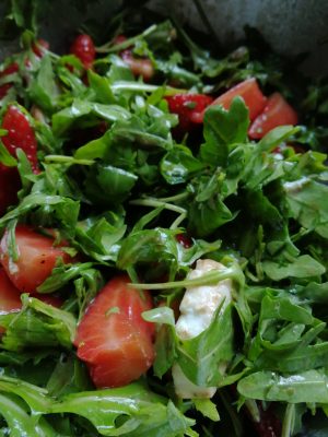 Rucola Erdbeer Salat