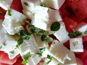 Salat Thymian 300x225 - Wassermelone-Feta Salat