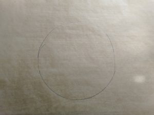 Backpapier Kreis 300x225 - Sesam-Mohn Zupfbrot