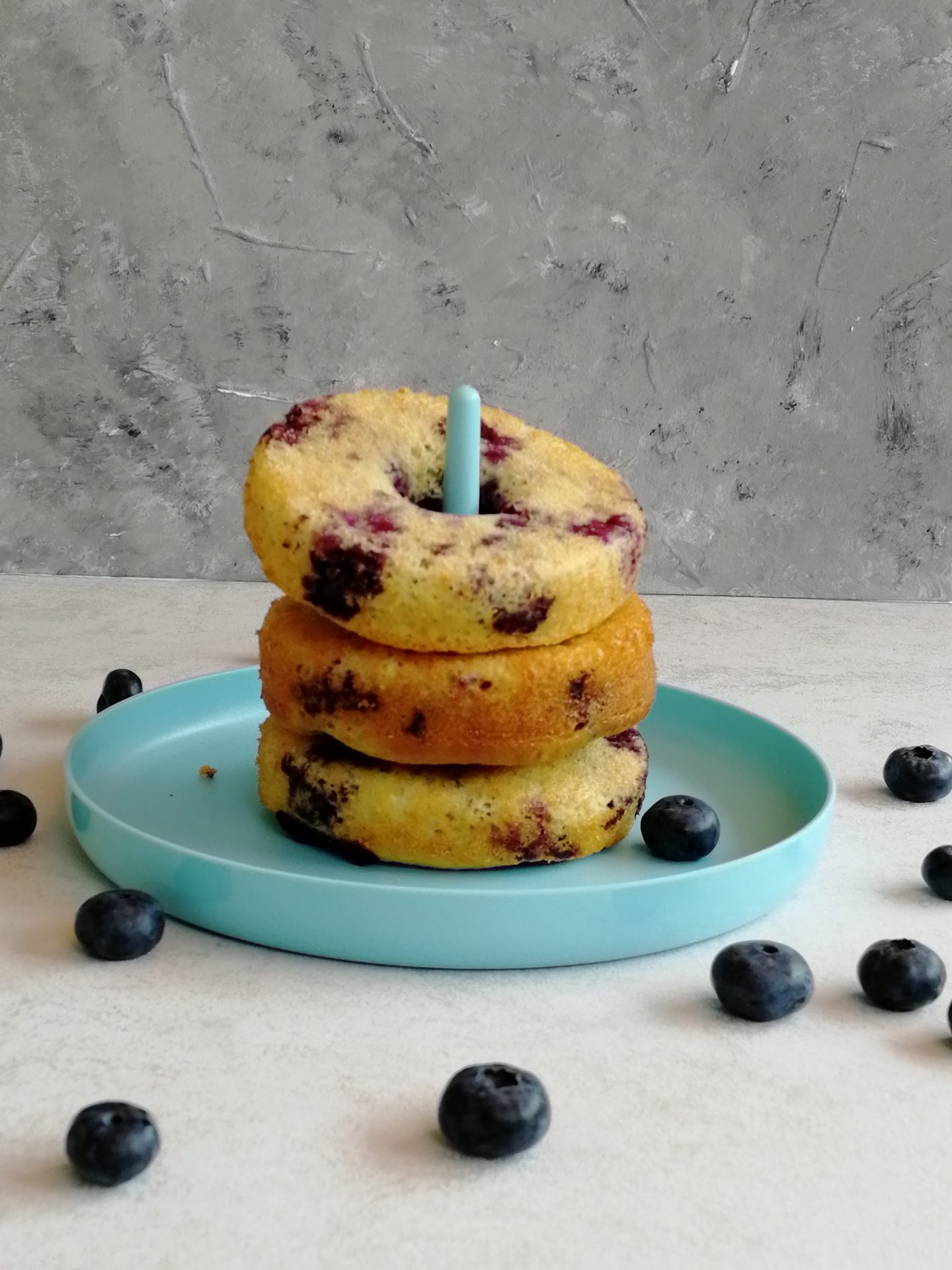 Blaubeer-Donuts aus dem Ofen