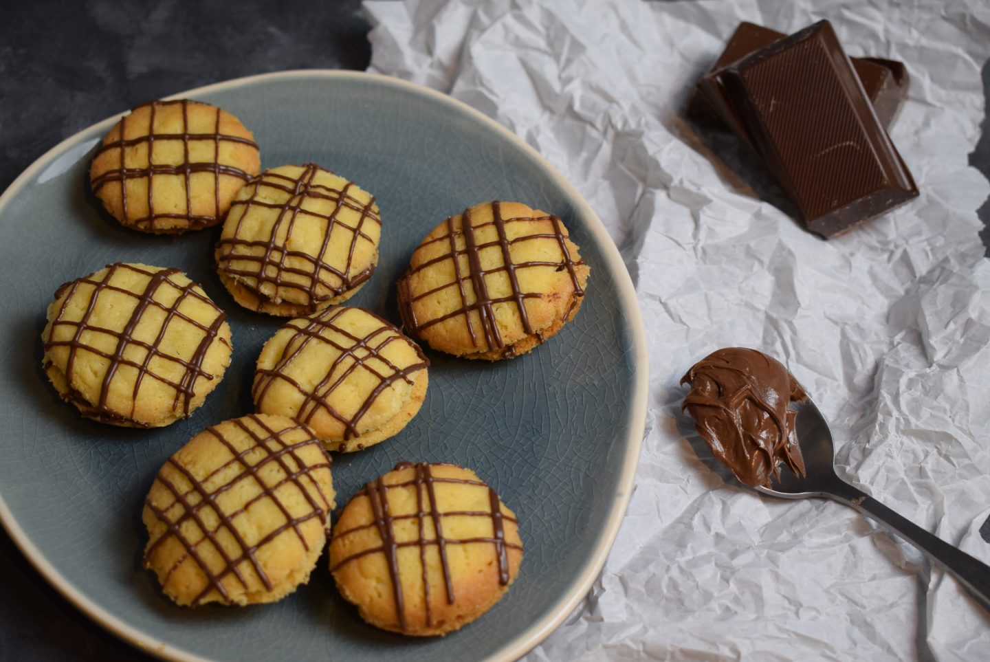 Orangen-Nougat Plätzchen