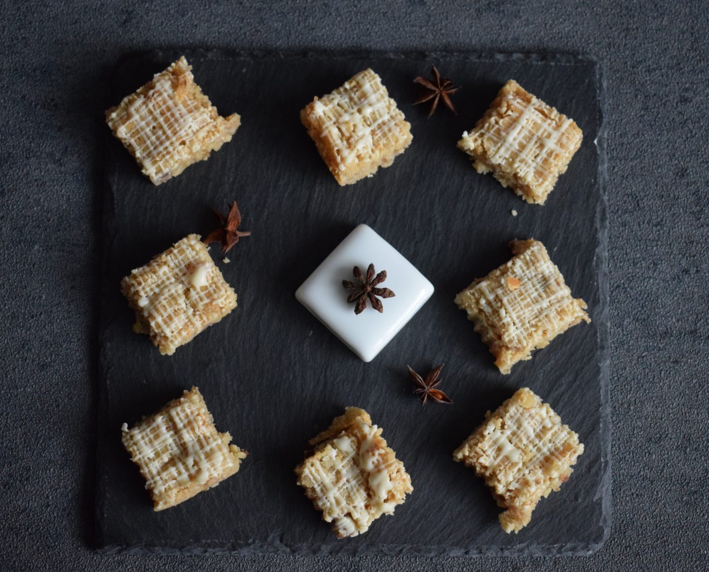 Walnuss-Schoko Quadrate