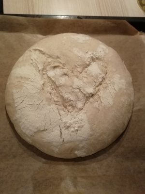 Brot vor dem backen
