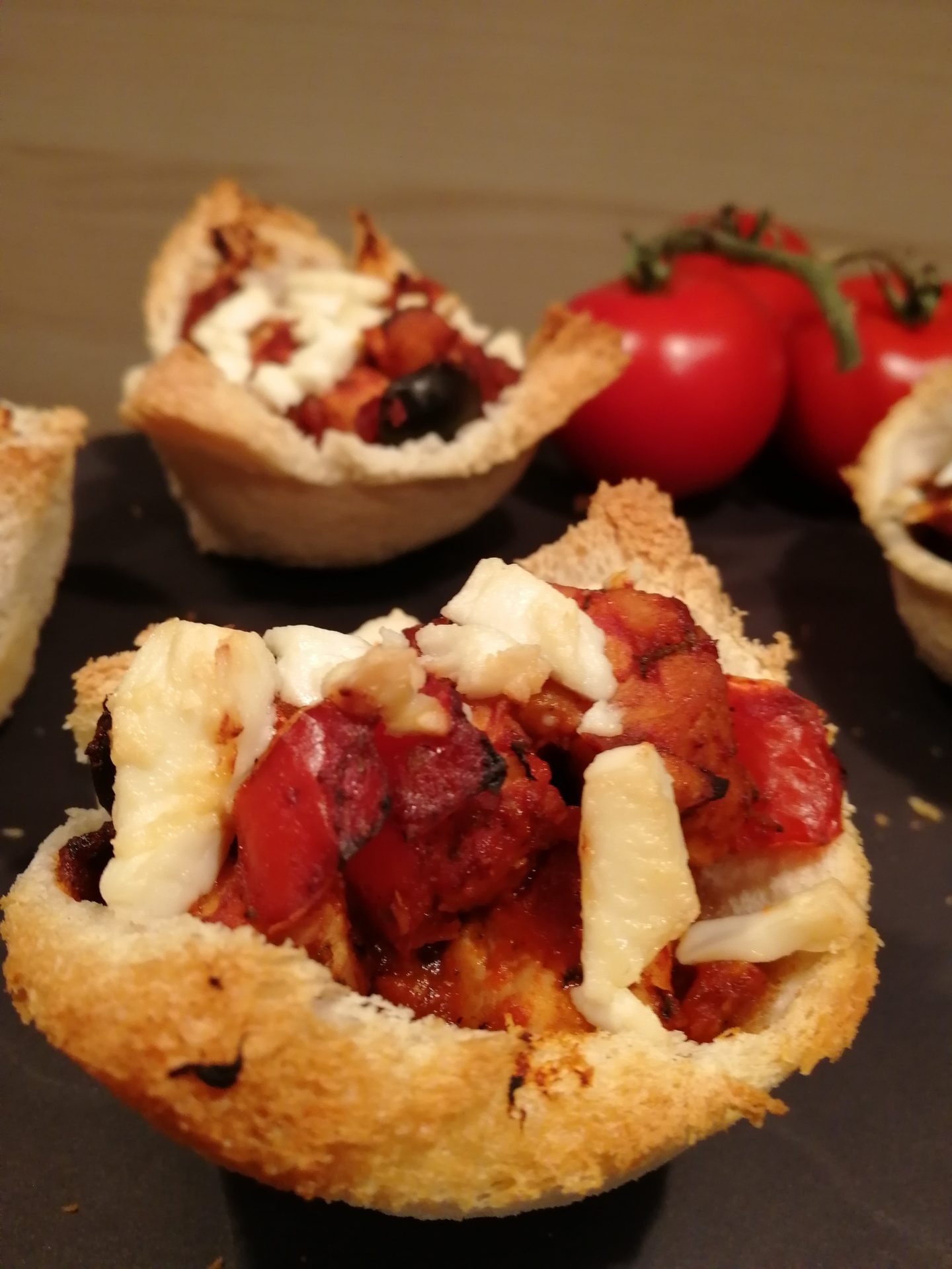 Toast Muffins mit herzhafter Füllung