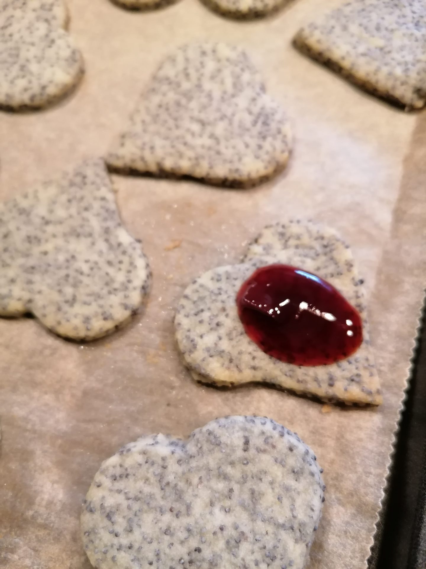 Gefüllte Mohn Herzen - Soni - Cooking with love